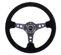 NRG Sportratt Mocca med Svart Centrum 350mm (3'' Djup)
